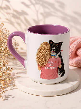 Caneca Personalizada Mãe de Pet – Amor que Transborda