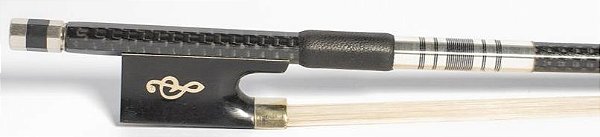 Arco de violino de fibra trançada