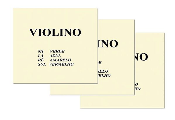 Kit 3 Encordoamentos Mauro Calixto - Violino