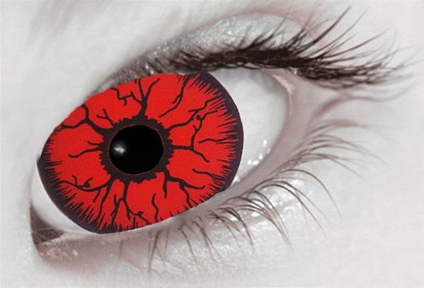 Lente de contato vermelho Clearance