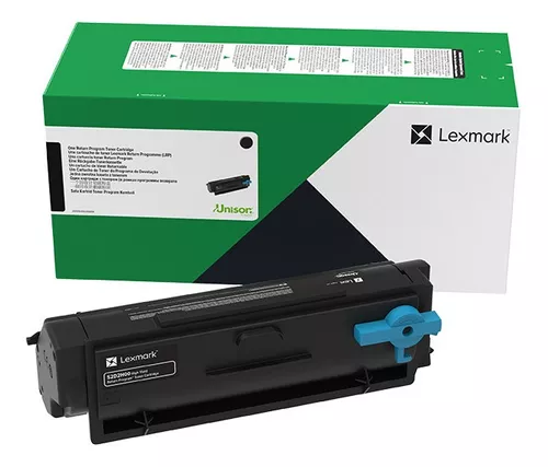 55B4H00 Toner Original Lexmark Preto 15.000Páginas Para MS331dn MS431dn MS431dw MX331adn MX431adn MX431adw