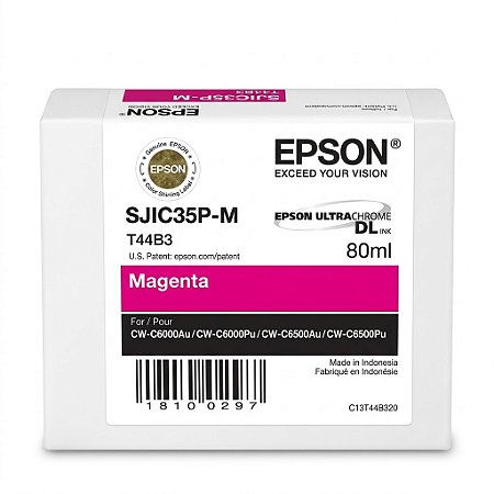 Tinta Original SJIC35P-M C13T44B320 Epson Magenta Para CW-C6000P CW-C6500A CW-C6000A CW-C6500P