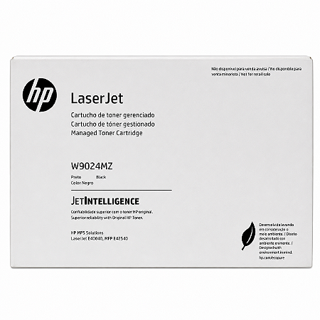 Toner Original W9024MZ Hp Preto 11.500Páginas Para E40040 E42540F
