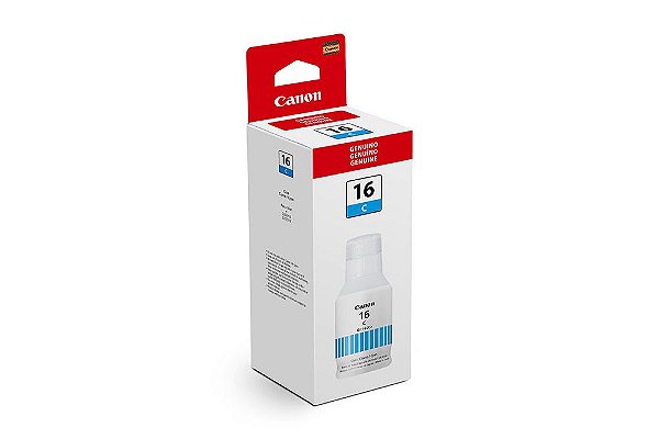 GI-16C GI16 Ciano Original Canon Garrafa de tinta 132ml Para GX6010 GX7010