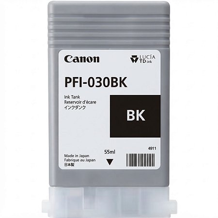 Tinta Original PFI-030BK 3489C001AA Canon Preto 55ml Para TA20 TA30
