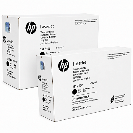 Toner Original W1030X W1510X Kit 2Unidades HP 151X Preto 9.700Páginas Para 4003W 4003N 4003DW 4103FDW