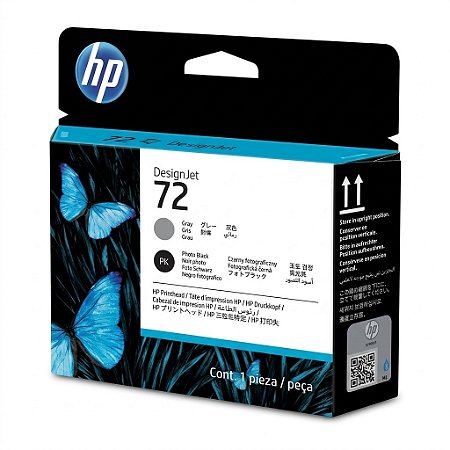Cabeca Original 72 C9380A HP Cinza e Preto Foto Para T610 T620 T1100 T1120 T1200 T790