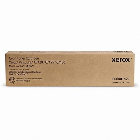 Toner Original 006R01829 Xerox Ciano 18.500Páginas Para C7120 C7130 C7125