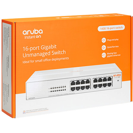 HPE R8R47A 1430-16G Switch 16 Portas Aruba Não Gerenciavel