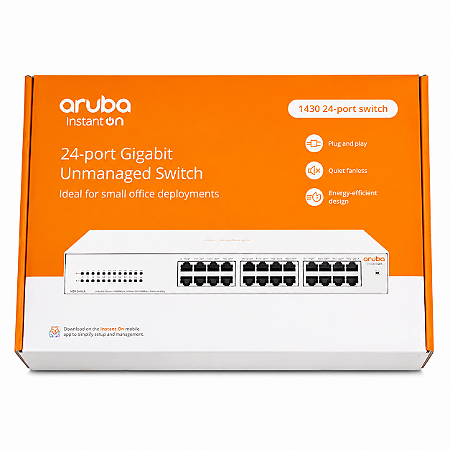 Switch R8R49A HPE 1430-24G Não Gerenciavel 24Portas