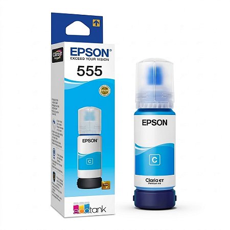 Tinta Original T555 T555220 Epson Ciano 6.200Páginas Para L8160 L8180 8160 8180