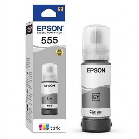 Tinta Original T555 T555520 Epson Cinza 6.200Páginas Para L8160 L8180 8160 8180