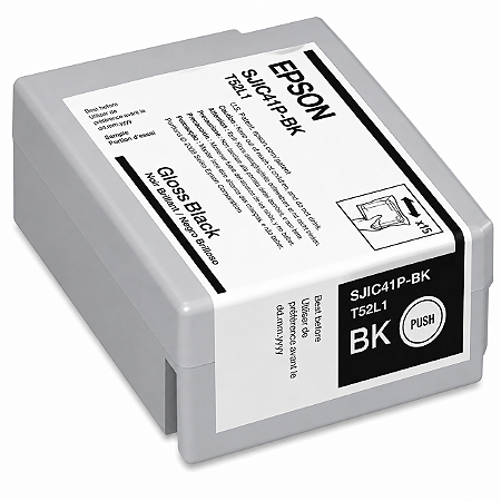 Cartucho Original SJIC41PBK C13T52L120 Epson Preto 50ml Para CW-C4000
