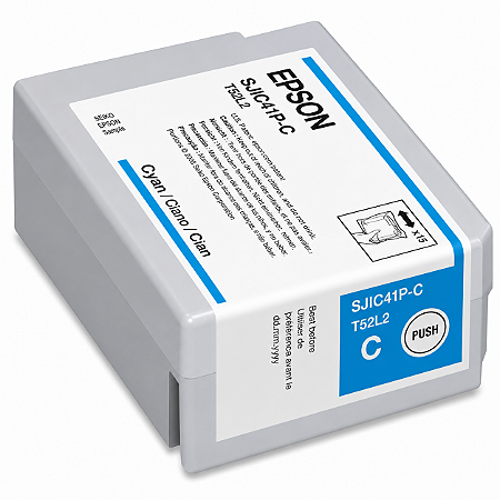 Cartucho Original SJIC41PC C13T52L220 Epson Ciano 50ml Para CW-C4000