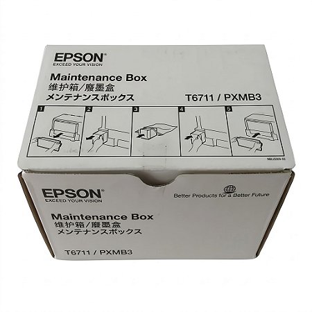 Caixa Original T6711 PXMB3 C13T671100 Epson Para L1455 WF-R5690DTWF WF-R5690DTWFL