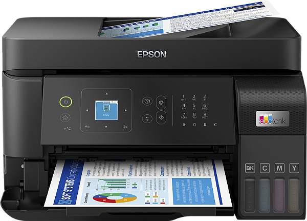 L5590 Multifuncional Tanque de Tinta Epson Ecotank Imprime Copia Scanner Ethernet e WiFi