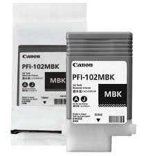 PFI102MBK 130ml 0894B001AA Cartucho Original Canon Preto Matte Para IPF500 IPF510 IPF600 IPF605 IPF610 IPF650 IPF655 IPF700 IPF710 IPF710 MFP IPF720 IPF750 M40 IPF755 IPF760 IPF765 LP17 LP24