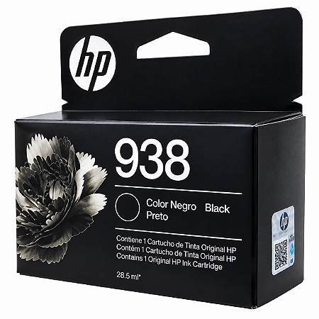 Tinta Original 938 4S6X8PL HP Preto 1.250Páginas Para 9110 9120 9130 9720 9730