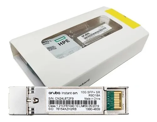 HPE R9D18A Transceiver Gbic Conversor de mídia Aruba Ion 10g Sfp+ Lc Sr 300m