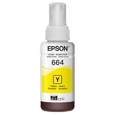 T664Y Epson Tinta Amarelo Original 6.500Páginas Para L110 L120 L121 L200 L210 L220 L355 L365 L455 L555 L565 L375 L575 L1300 L395 L495 L396 L656