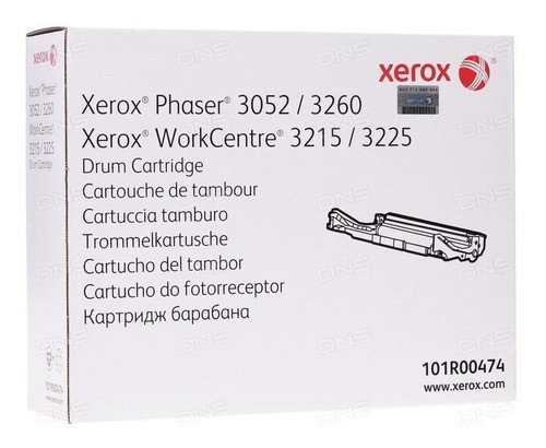 101R00474 Cilindro Original Xerox Preto 10.000Paginas Para 3052 3260DI 3260DNI 3225DN 3215 3215NI 3225 3225DN