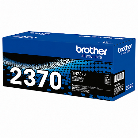 Toner Original TN2370 Brother Preto 2.600Páginas Para L2320D L2360DW L2520DW L2540DW L2700DW L2720DW L2740DW