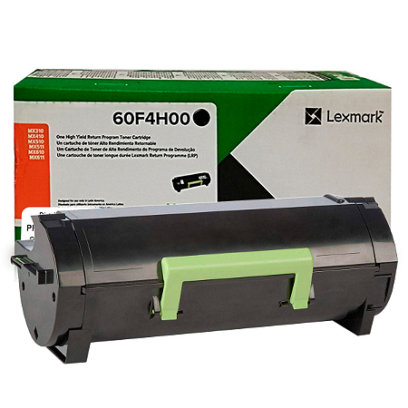 60FBH00 60F4H00 Toner Original Lexmark Preto 10.000Páginas Para MX310 MX410 MX510 MX511 MX610 MX611 MX611