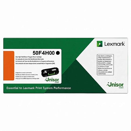 Toner Original 50F4H00 50FBH00 Lexmark Preto 5.000Páginas Para MS610DE MS610DN MS410DN MS310DN MS312DN MS315DN MS415DN