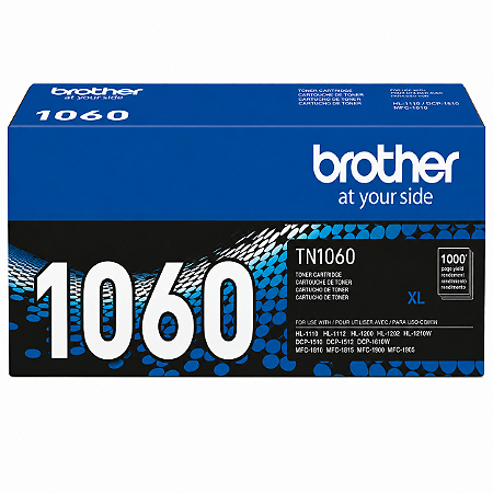 Toner Original TN1060 Brother Preto 1.000Páginas Para 1112 1202 1212W 1602 1512 1617NW