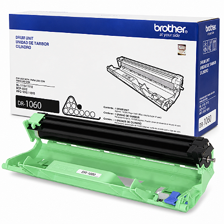 Cilindro Original DR1060 Brother Preto 10.000Páginas Para 1112 1202 1212W 1602 1512 1617NW