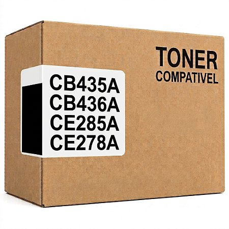 Compativel CB435A CB436A CE285A CE278A Toner Preto 1.500Páginas