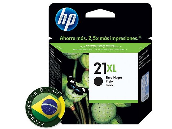 21XL C9351CB Cartucho Original HP Preto 475Páginas