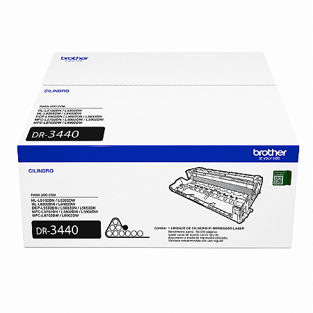 Cilindro Original DR3440 Brother Preto 50.000Páginas Para L5102 L6402 L6202 L5202 L5602 L5652 L5502 L5802 L6902 L5902 L5702 L6702