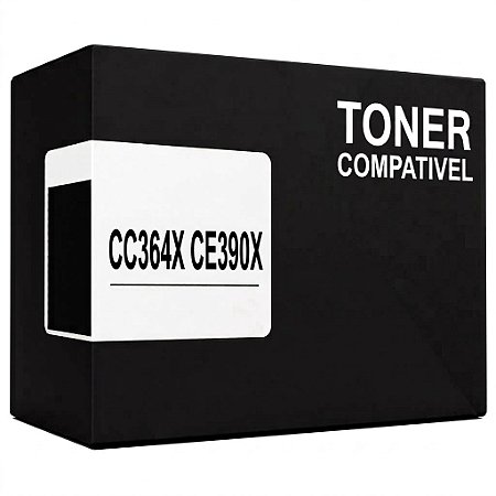 Compativel CC364X CE390X Toner 64X 90X Preto 24.000Páginas Para HP