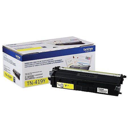 TN-419Y Toner Original Brother TN419Y Amarelo 9.000Páginas Para L8610CDW L8360CDW