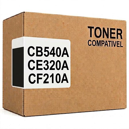 Compativel CB540A CE320A CF210A Toner Preto 2.200Páginas