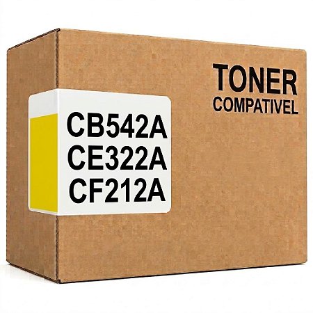 Compativel CB542A CE322A CF212A Toner Amarelo 1.800Páginas