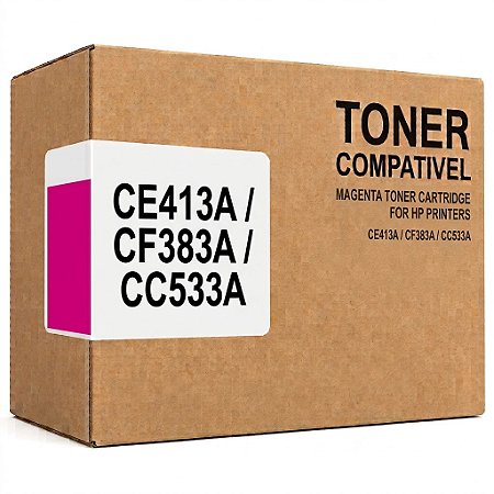 Compatível CE413A CF383A CC533A 305A 312A 304A Toner Magenta 2.200Páginas Para HP