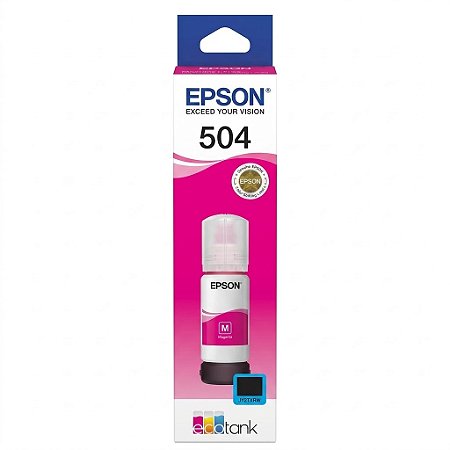 Tinta Original 504M T504320 Epson Magenta 6.000Páginas Para L4150 L4160 L4260 L4360 L6161 L6171 L6191 L6270 L6370 L14150