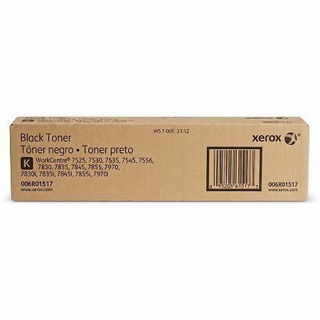 Toner Original 006R01517 Xerox Preto 26.000Páginas Para 7525 7530 7535 7545 7556 7830 7835 7845 7855 7970