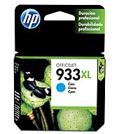 Original HP 933XL CN054AL Cartucho de tinta Ciano 825Páginas Para 7110 7610