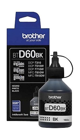 BTD60BK Garrafa Original Brother BTD60 Preto 6.500Páginas