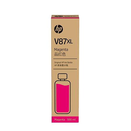 V87XL 7FN97A Garrafa Refil de Tinta Original HP Magenta 500ml Para T858 T908 T918