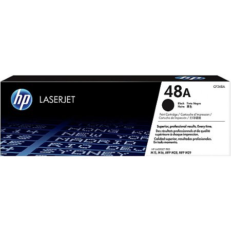 Original HP CF248A 48A Toner Preto 1.000Páginas Para M15A M15W M28A M28W