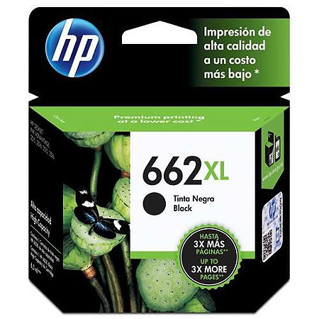 662XL CZ105AB Cartucho Original HP Preto 360Páginas