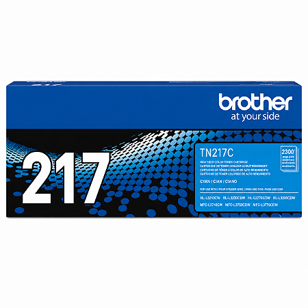 Toner Brother TN217C Original Ciano 2.300Páginas Para L3210CW L3230CDN L3230CDW L3270CDW L3550CDW L3551CDW L3750CDW L3770CDW