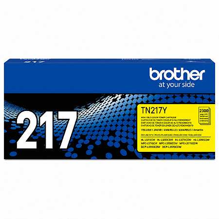 Toner Brother TN217Y Original Amarelo 2.300Páginas Para L3210CW L3230CDN L3230CDW L3270CDW L3550CDW L3551CDW L3750CDW L3770CDW