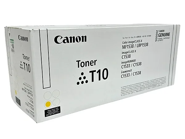 T10 4563C001 Toner Original Canon Amarelo 10.000Páginas Para iRC1500 iRC1530 iRC1533 iRC1538 XC1500 XC1530 XC1533 XC1538 C1500