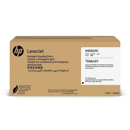 Cilindro Original W9282MC HP Amarelo 150.000Páginas Para X677s X677zs X57945dn X57945z