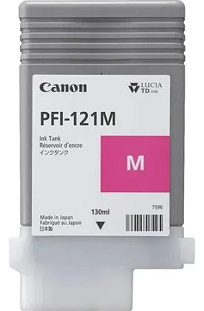 PFI-121M 130ml Cartucho Tinta Original Magenta 6267C001AA Canon Para TM-350 TM-355 TM-250 TM-255